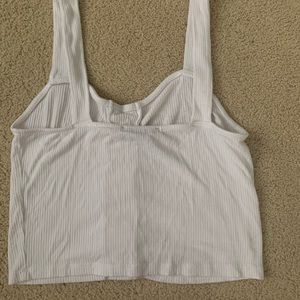 white crop top